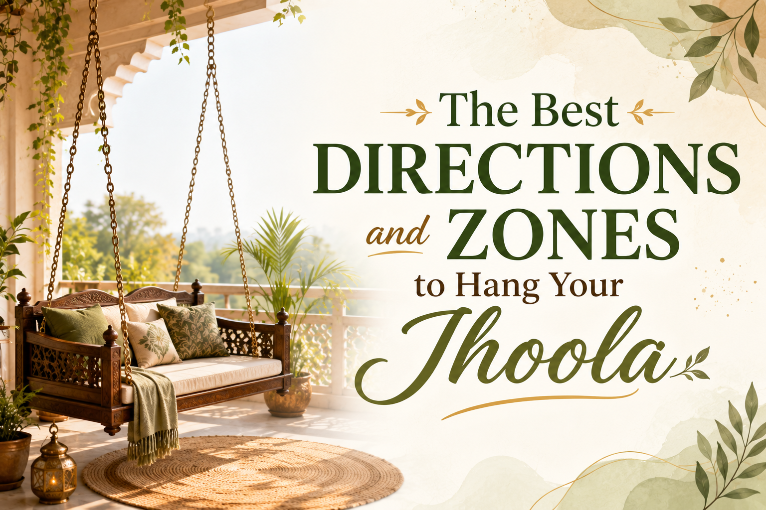 The Best Directions and Zones to Hang Your Jhoola for Positive Energy.